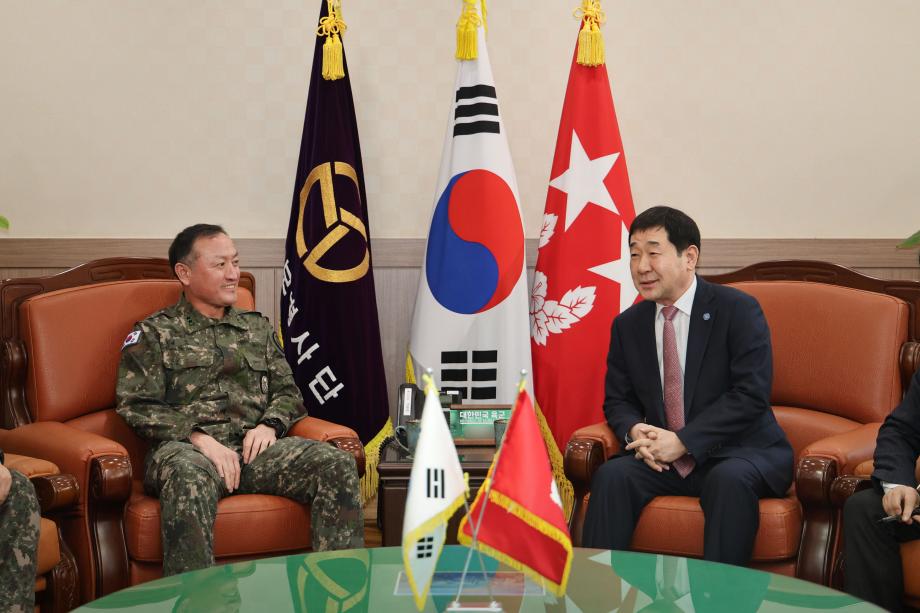 37사단 위문방문