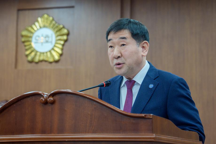 증평군의회 임시회 군정보고