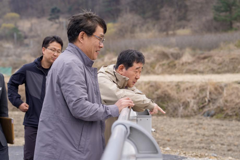 율리 봉천하천 점검