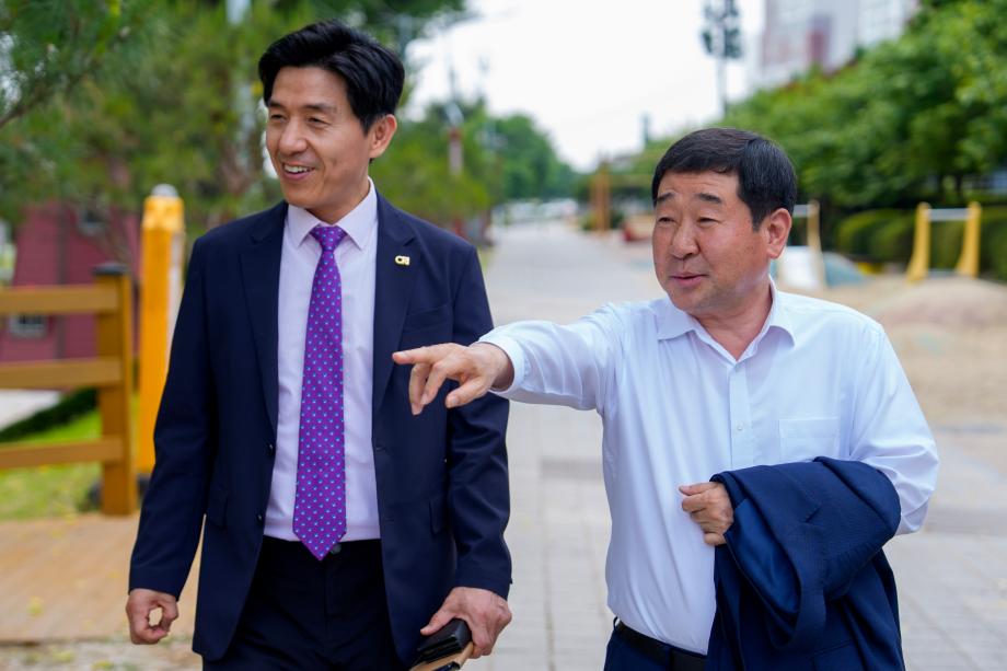 김영배 충북연구원장 방문