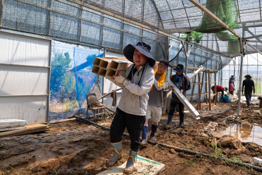 예산군 수해피해 복구 지원