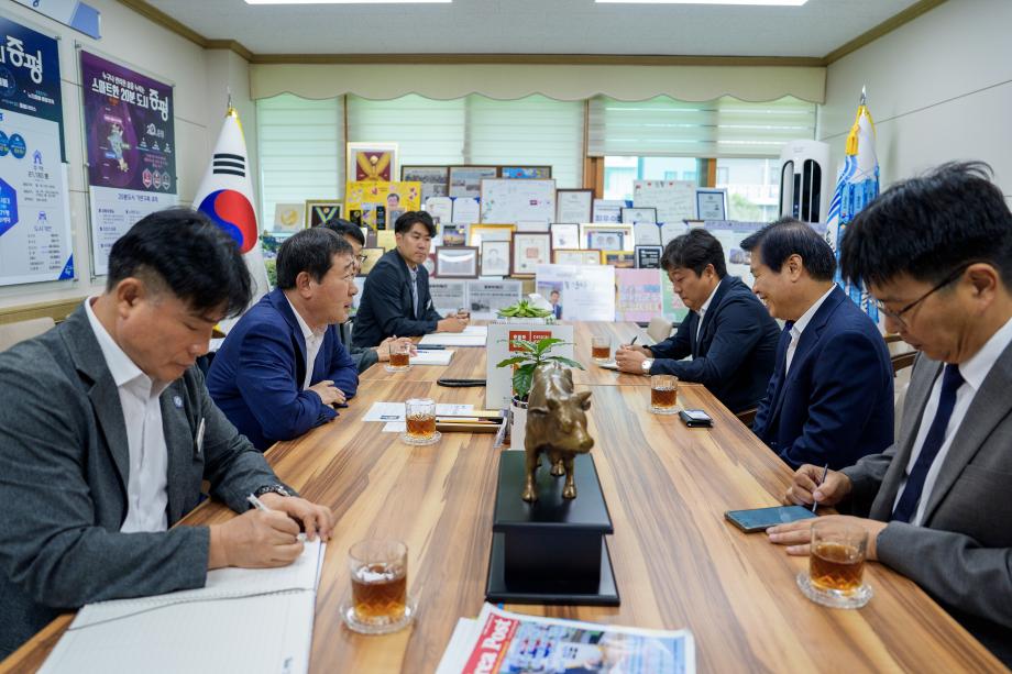 계룡건설 부시장 면담