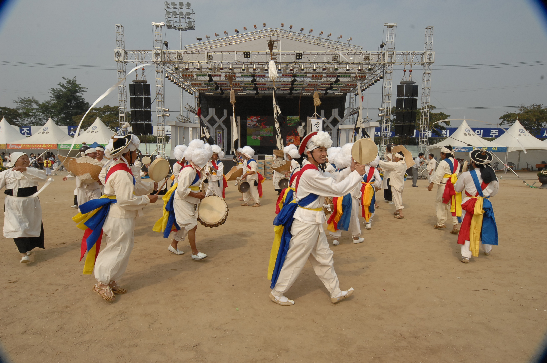 장뜰두레놀이 풍장 시연