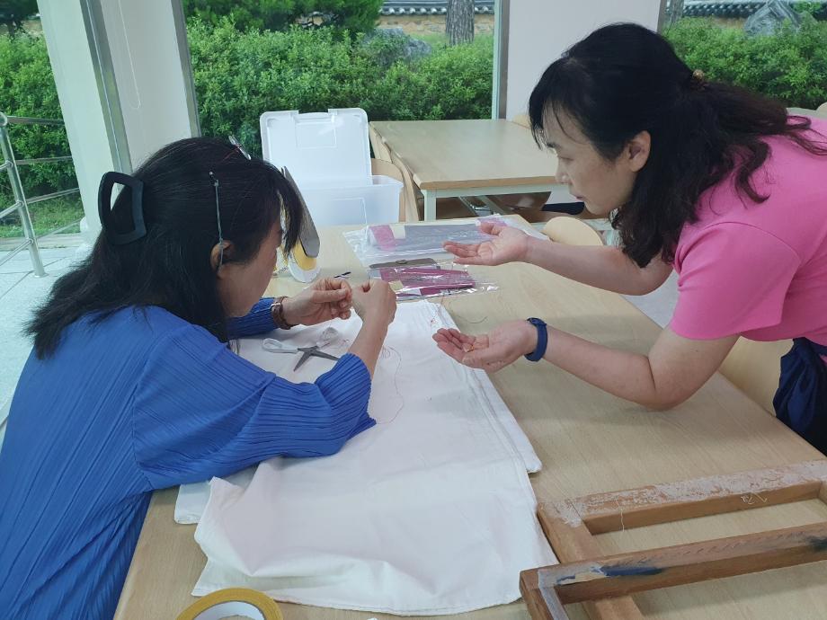 규방공예 - 칠보무늬를 활용한 자수 소품