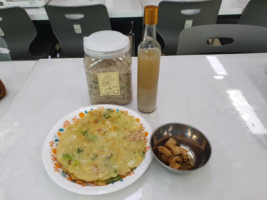 전통음식 - 민트단양주와 배추베이컨전