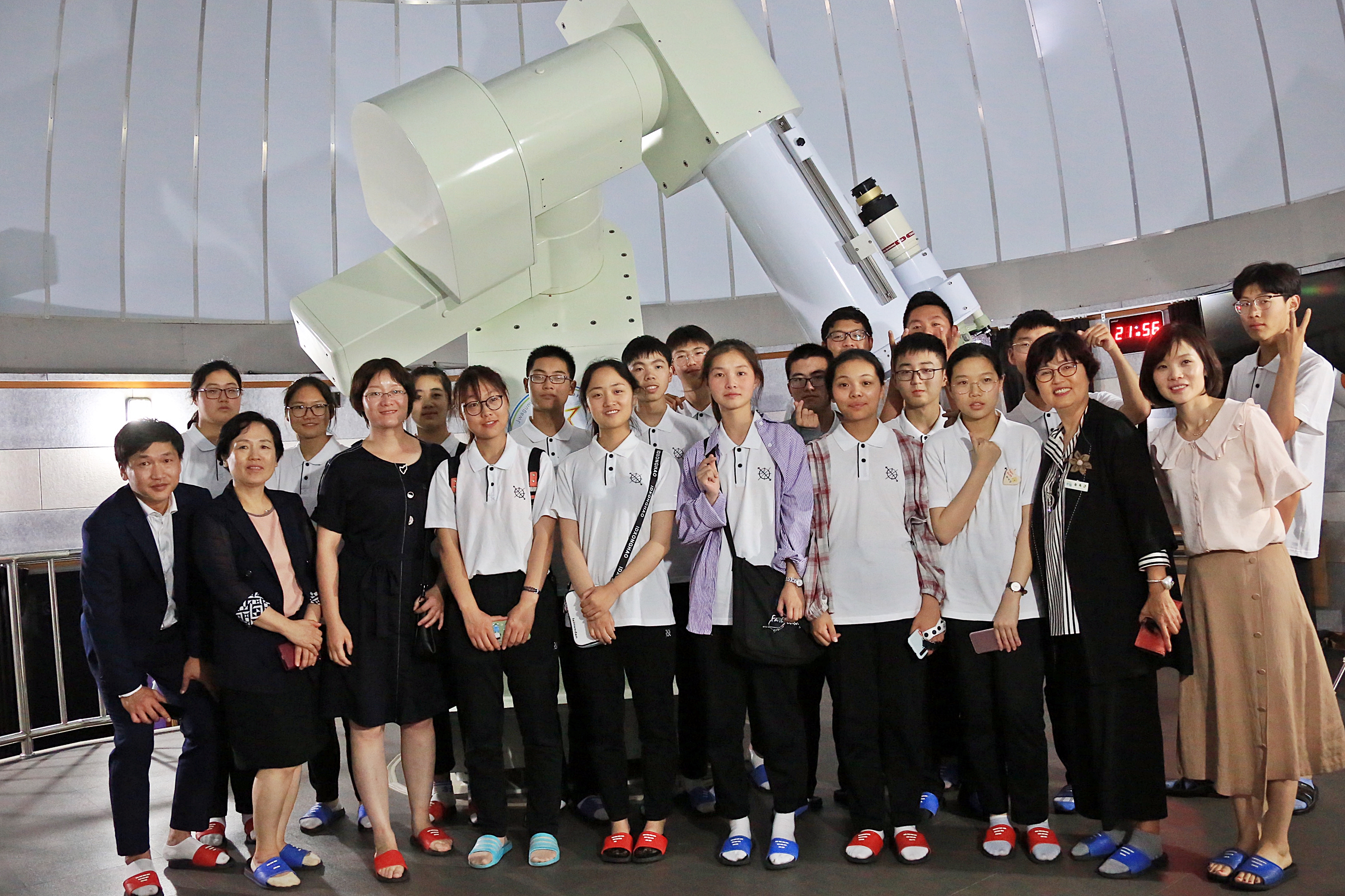 중국 관남현 청소년 교류단 천문대 체험